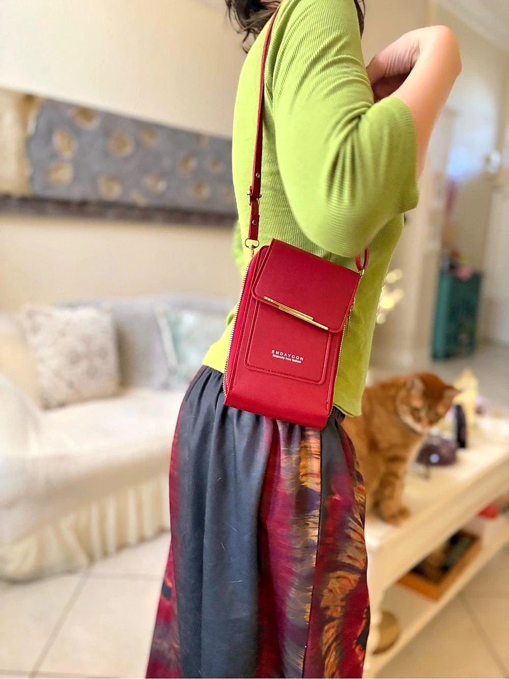 RANBOLI Red Crossbody Bag Like New